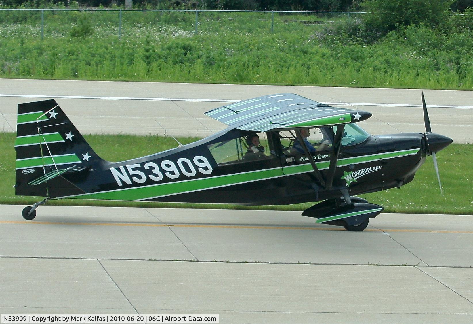 N53909, 1975 Bellanca 8KCAB Decathlon C/N 231-76, Bellanca 8KCAB taxiing to RWY 11 06C (Schaumburg, IL).