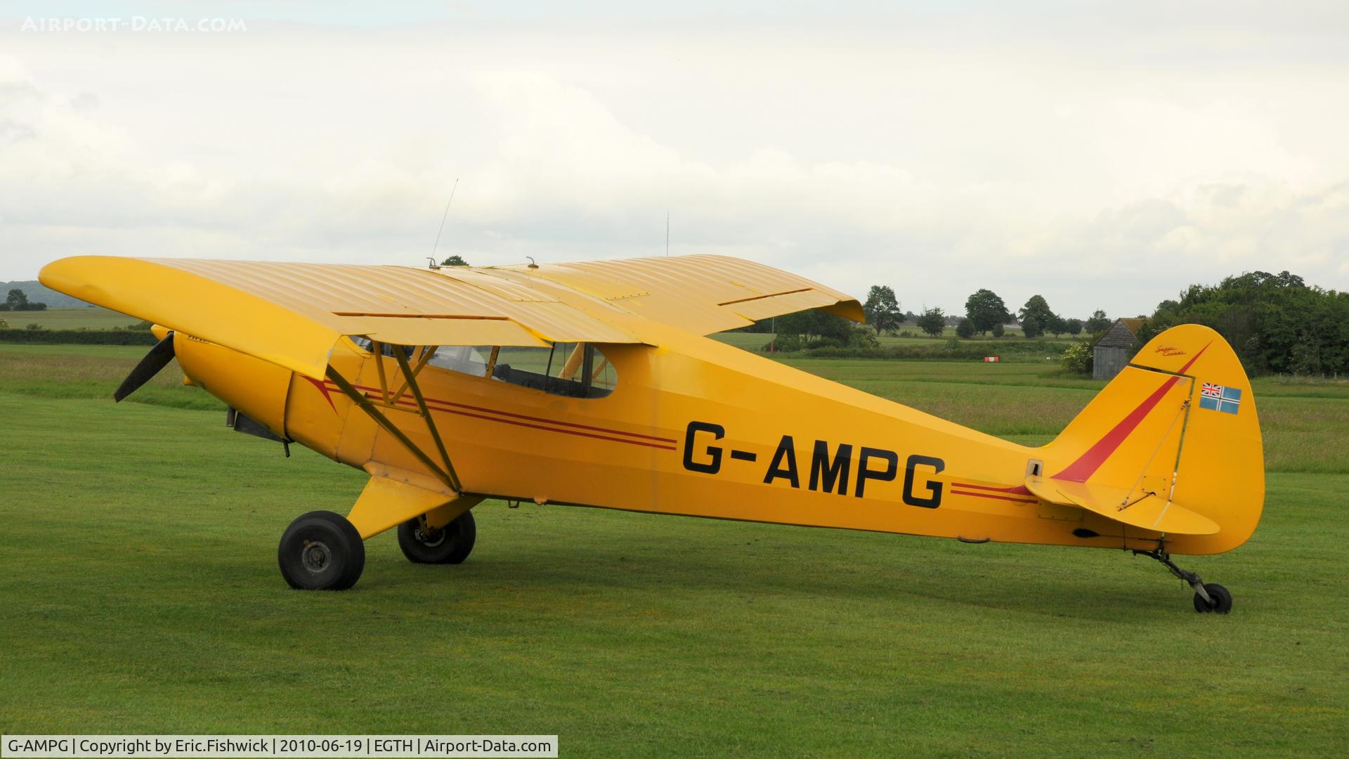 G-AMPG, 1946 Piper PA-12 Super Cruiser C/N 12-985, 1. G-AMPG at Shuttleworth Collection Evening Air Display & LAA Party in the Park June 2010