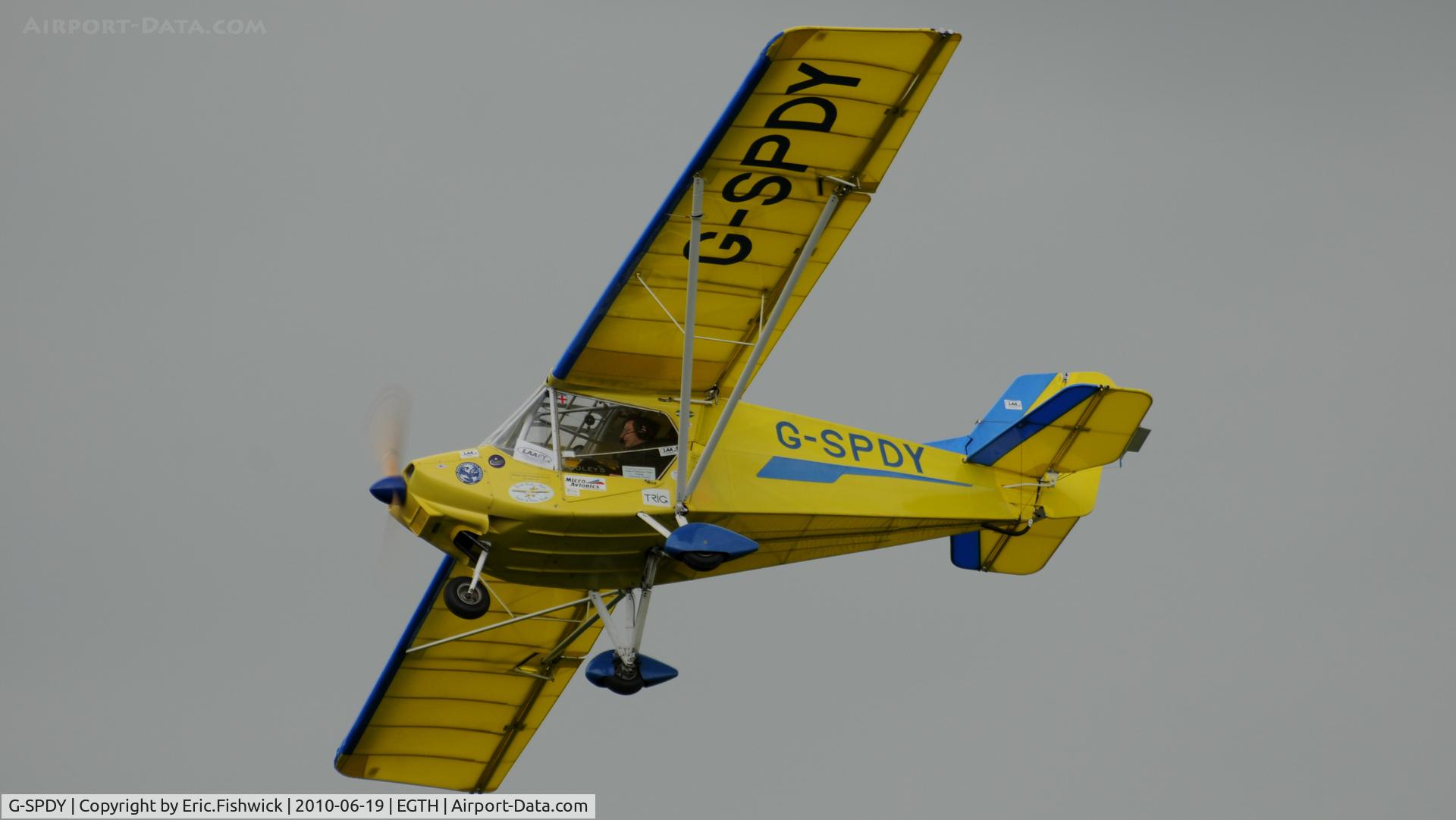 G-SPDY, 2007 Raj Hamsa X-Air Hawk C/N PFA 340-14678, 4. G-SPDY at Shuttleworth Collection Evening Air Display & LAA Party in the Park June 2010