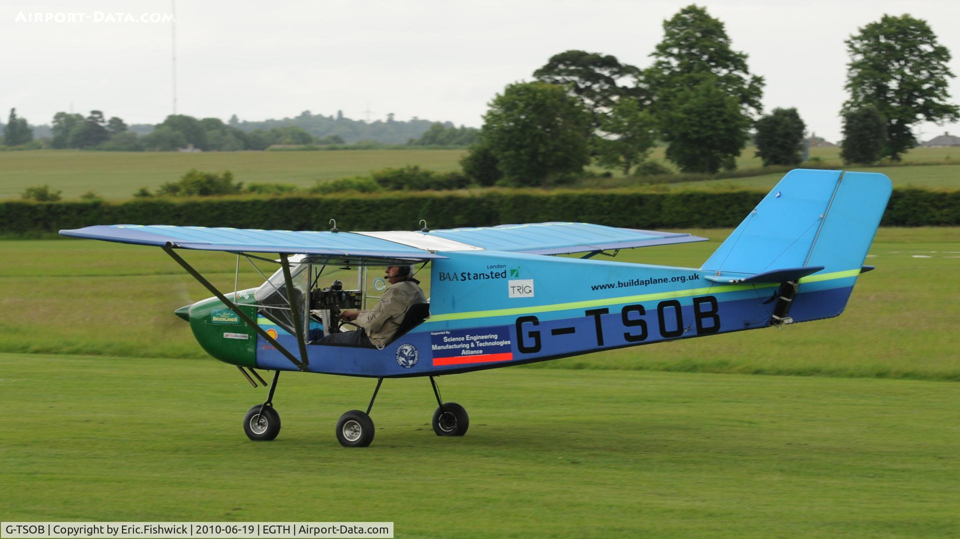 G-TSOB, 2005 Rans S-6ES Coyote II C/N PFA 204-14066, 1. G-TSOB Named 'The Spirit of Brooklands' at Shuttleworth Collection Evening Air Display & LAA Party in the Park June 2010