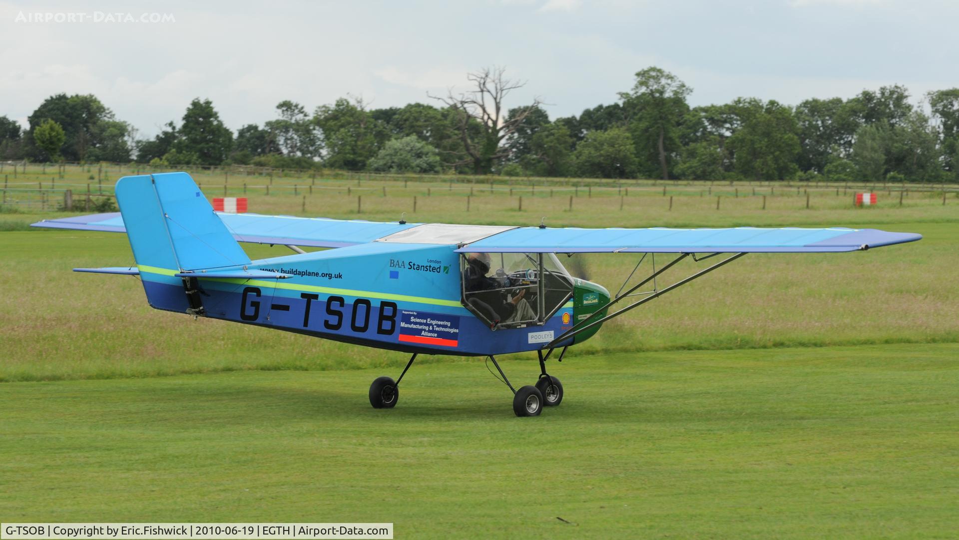 G-TSOB, 2005 Rans S-6ES Coyote II C/N PFA 204-14066, 2. G-TSOB Named 'The Spirit of Brooklands' at Shuttleworth Collection Evening Air Display & LAA Party in the Park June 2010