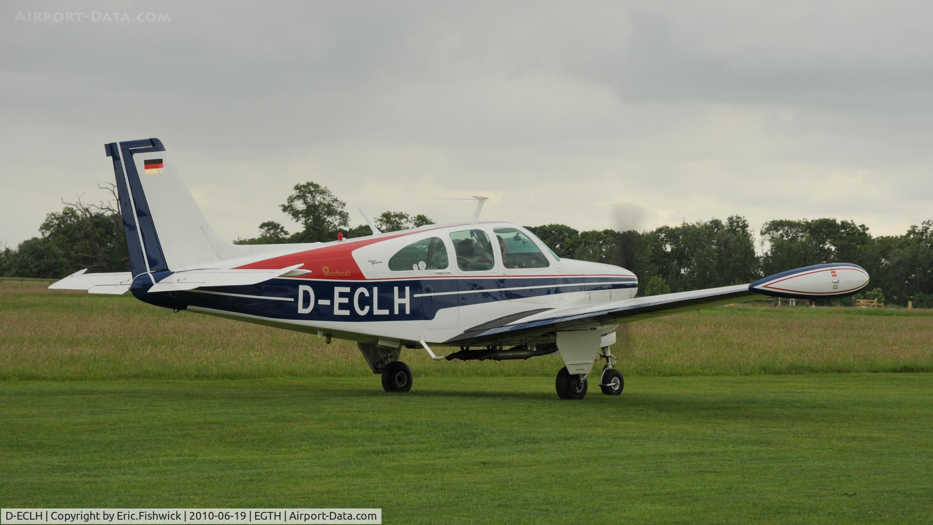 D-ECLH, 1966 Beech 35-C33 Debonair C/N CD-1016, 2. D-ECLH Smart Beechcraft at Shuttleworth Collection Evening Air Display & LAA Party in the Park June 2010