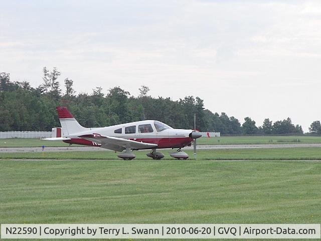 N22590, 1968 Cessna 150H C/N 15068384, Just arrived at Fathers Day Fly-In-Breakfast.