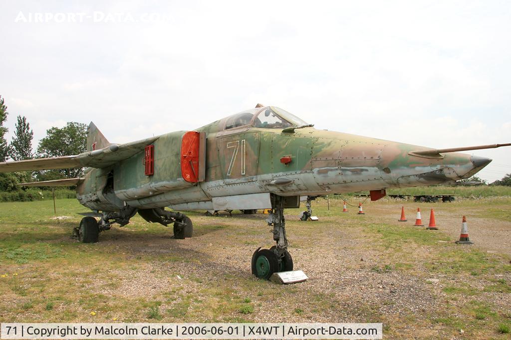 71, Mikoyan-Gurevich MiG-27K C/N 61912507006, Mikoyan-Gurevich MiG-27K at the Newark Air Museum, Winthorpe in June 2006..