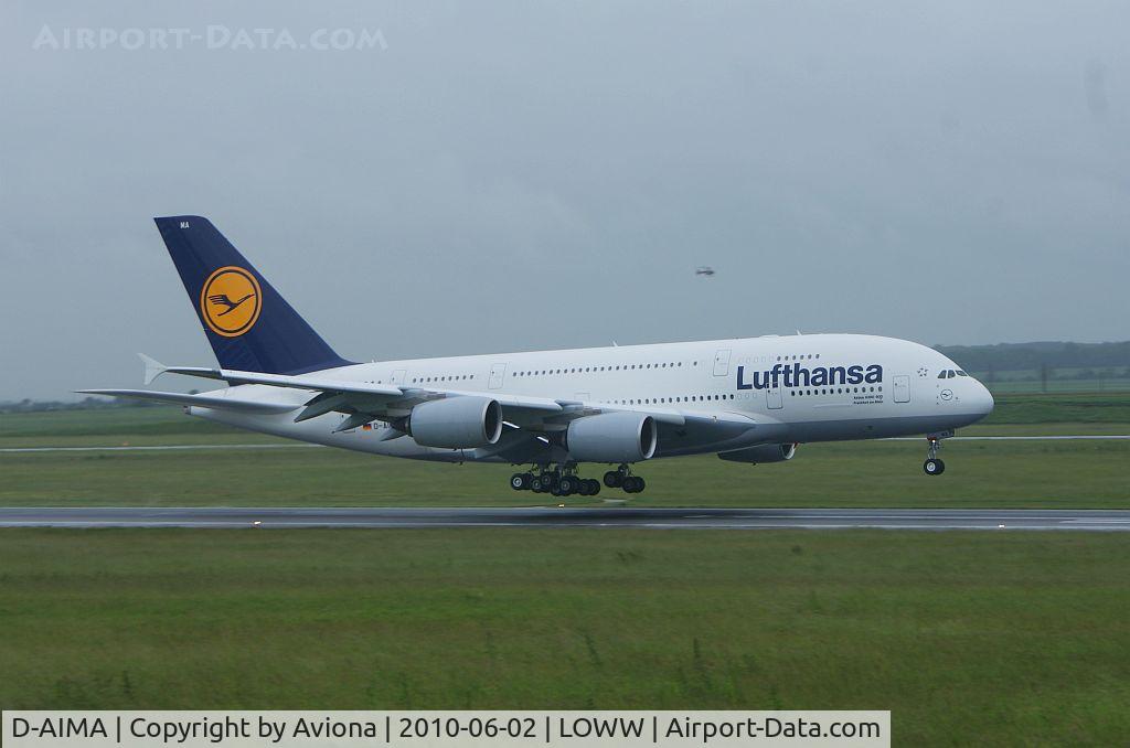 D-AIMA, 2010 Airbus A380-841 C/N 038, D-AIMA@VIE