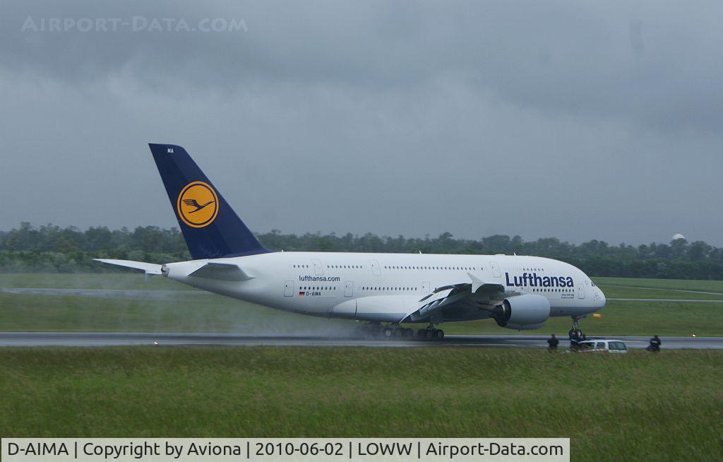 D-AIMA, 2010 Airbus A380-841 C/N 038, D-AIMA @ VIE