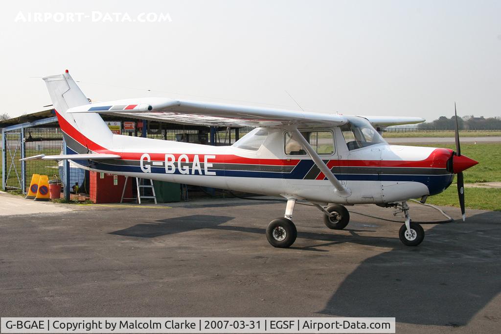 G-BGAE, 1978 Reims F152 C/N 1540, Cessna F152 II at Peterborough Conington Airfield in March 2007.