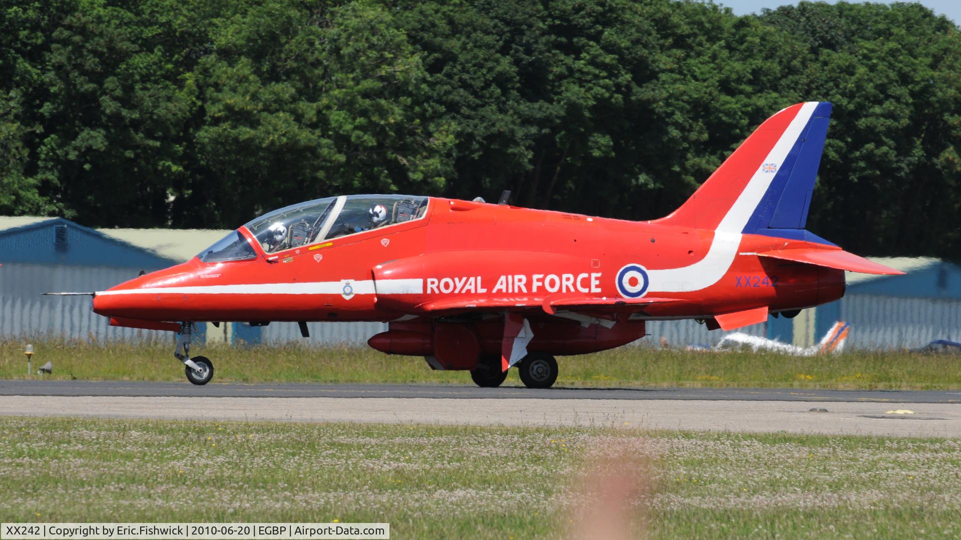 XX242, 1978 Hawker Siddeley Hawk T.1 C/N 078/312078, XX242 at The Cotswold Air Show June 2010