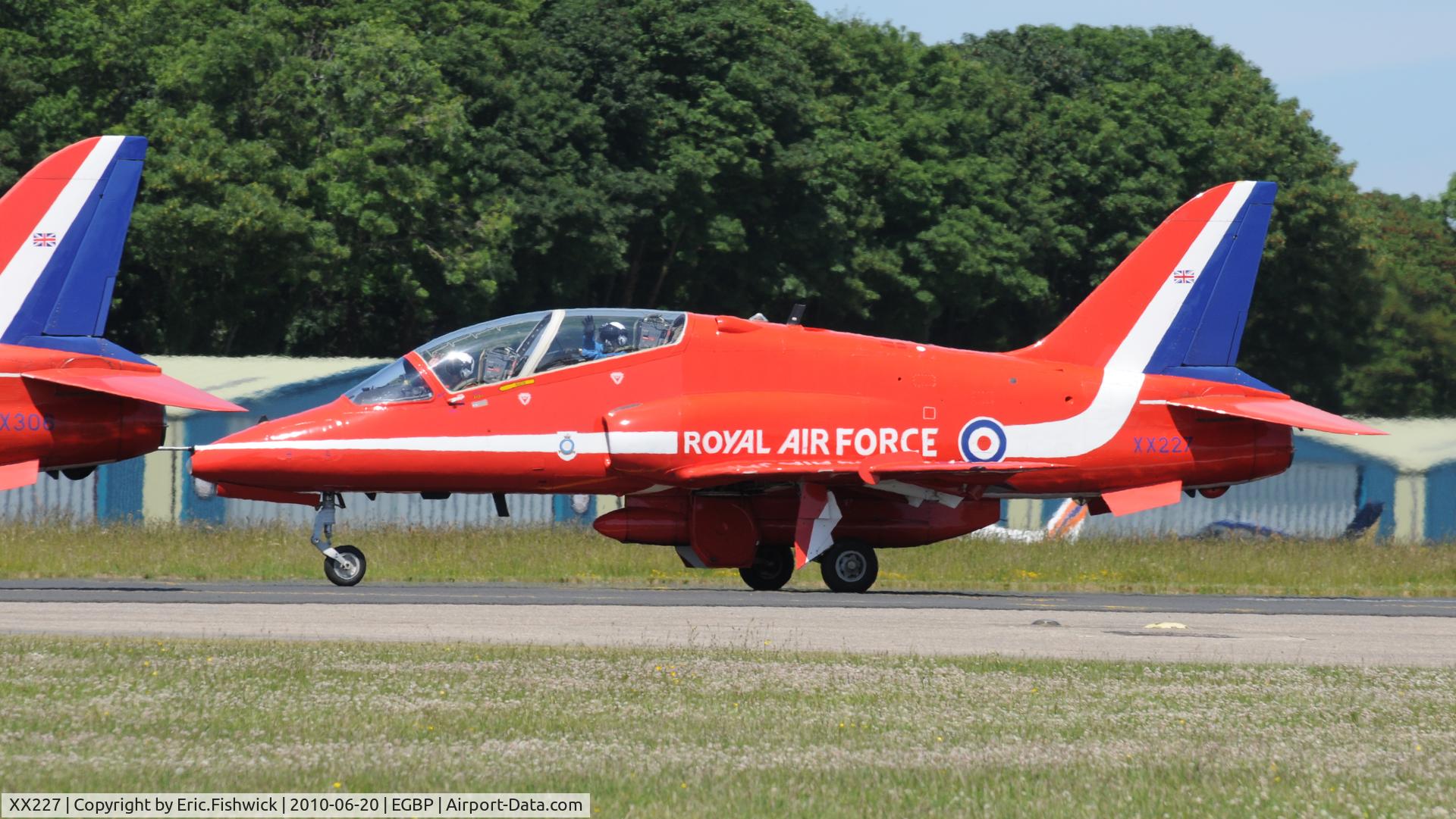 XX227, 1978 Hawker Siddeley Hawk T.1A C/N 063/312063, XX227 at The Cotswold Air Show June 2010