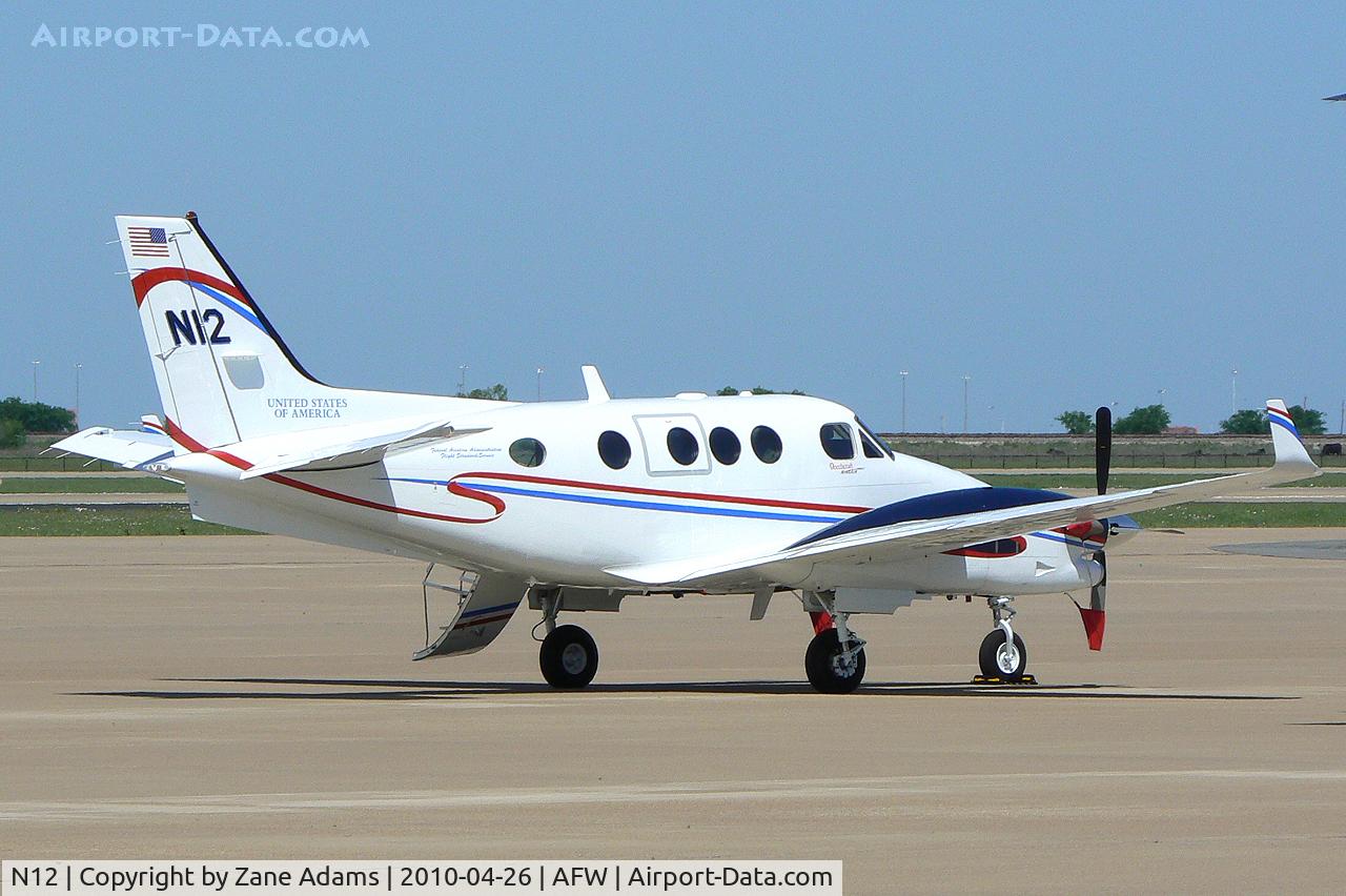 N12, 2009 Hawker Beechcraft C90GTI King Air C/N LJ-1966, FAA King Air at Alliance Airport, Ft. Worth, TX