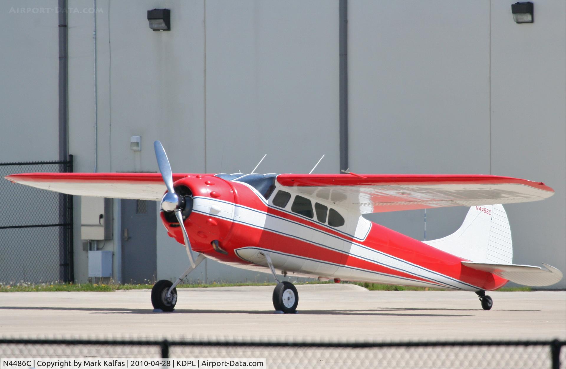 N4486C, 1954 Cessna 195B Businessliner C/N 16070, Cessna 195B, N4486C on the ramp KDPA.