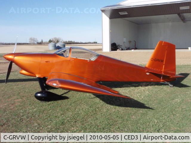 C-GRVW, 2009 Vans RV-7 C/N 70888, Van's RV-7  built by Jarvis Siegel, in Oyen, Alberta, Canada.