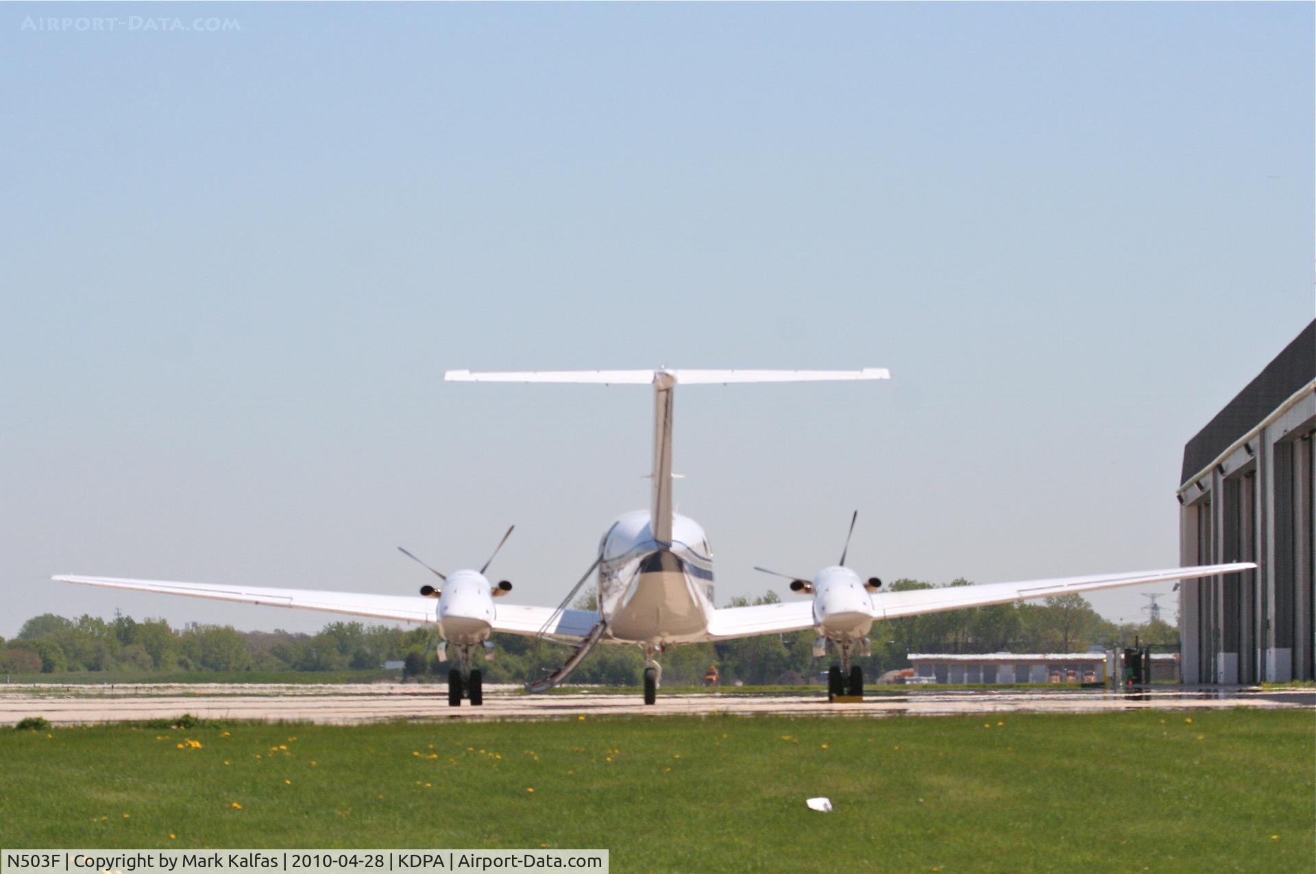 N503F, 1976 Beech 200 Super King Air C/N BB-185, RLD Leasing, Beechcraft King Air 200, N503F, on the ramp KDPA.