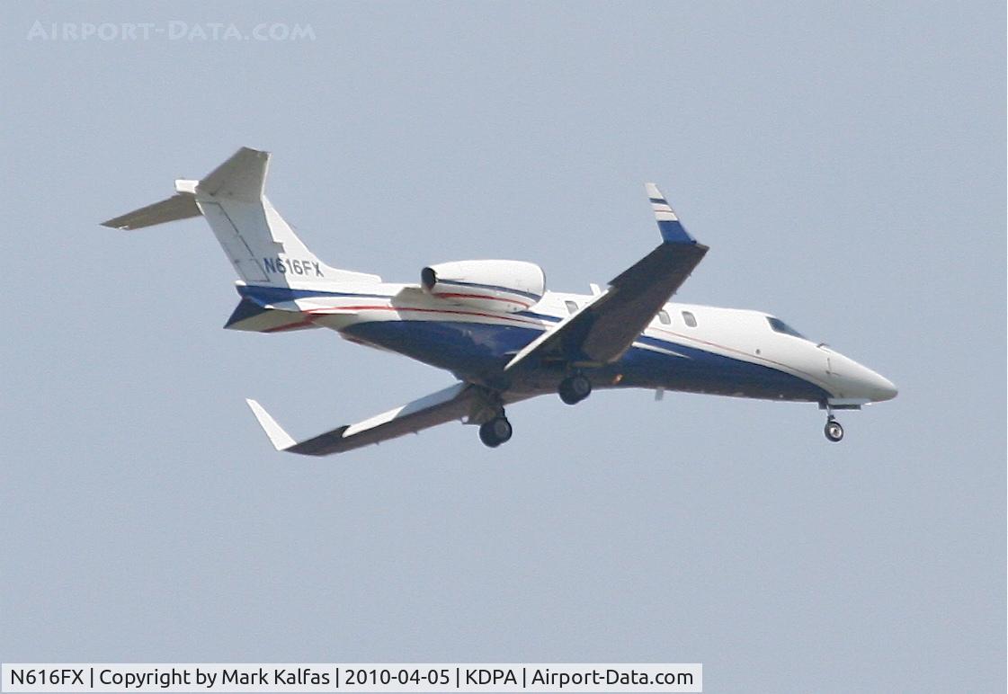 N616FX, 2006 Learjet Inc 45 C/N 2057, Bombardier Aerospace Corporation Learjet 45, N616FX arriving RWY 2L KDPA from KMSN.