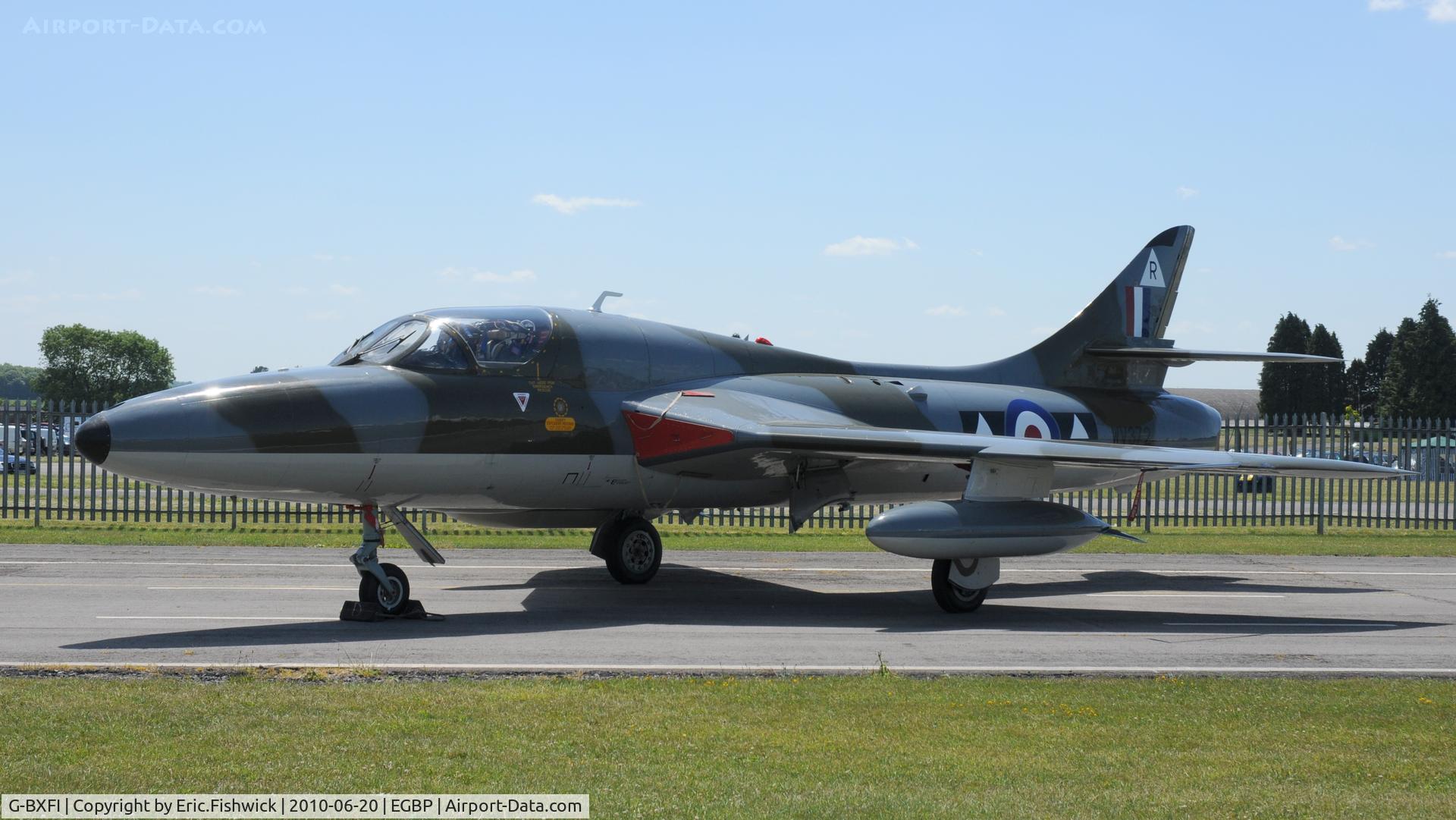 G-BXFI, 1955 Hawker Hunter T.7 C/N 41H-670818, 3. WV372 at The Cotswold Air Show June 2010