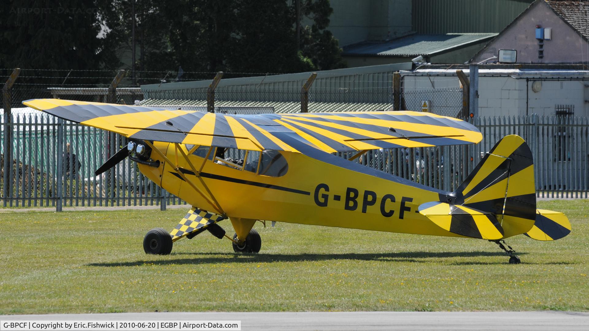 G-BPCF, 1940 Piper J3C-65 Cub Cub C/N 4532, 1. G-BPCF after an an astonishing display of stunt flying at The Cotswold Air Show June 2010