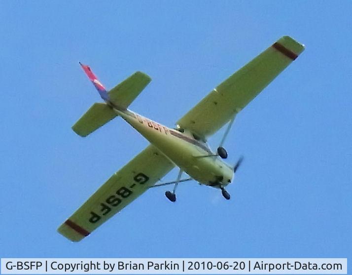 G-BSFP, 1982 Cessna 152 C/N 152-85548, Taken 20 June 2010 whilst on a country walk around Watford