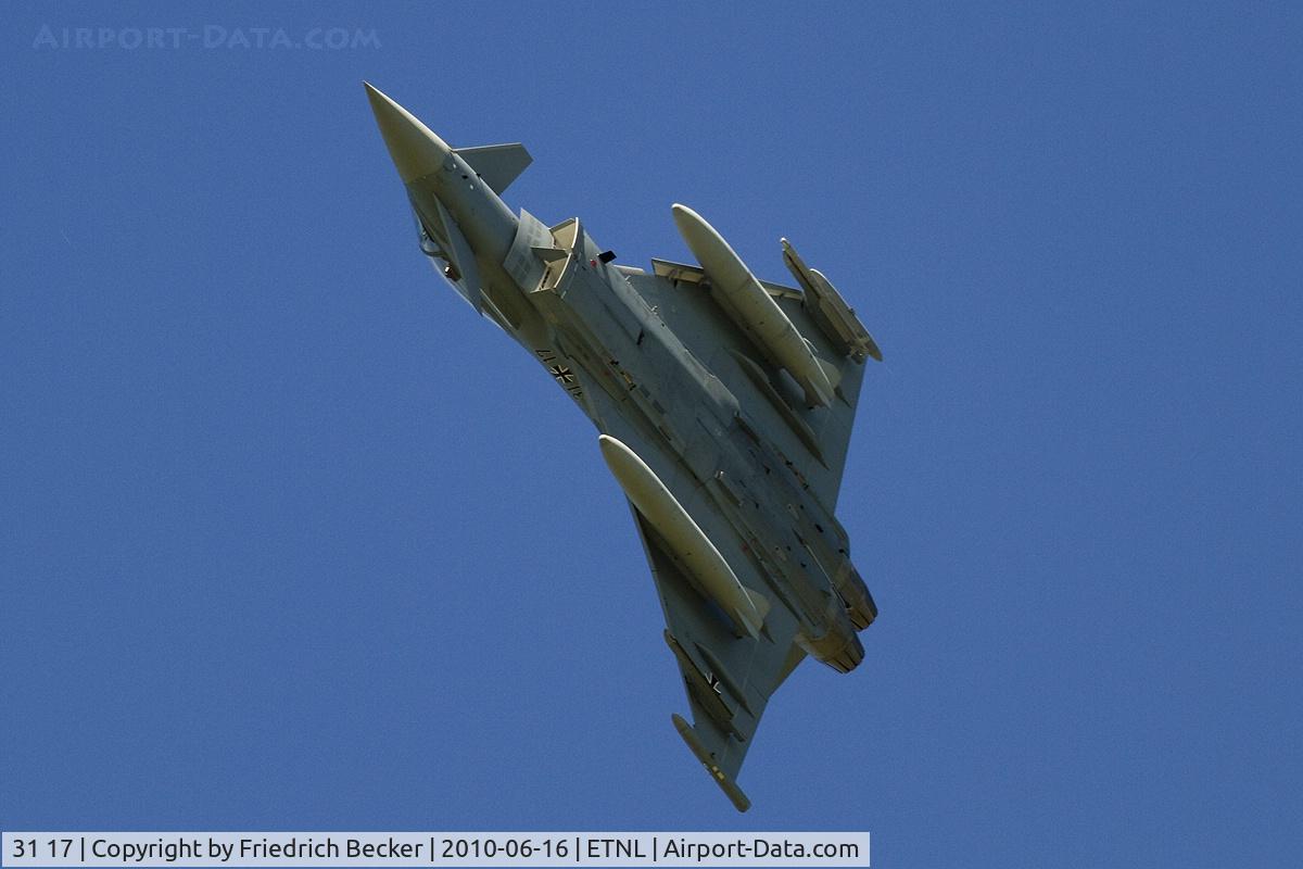 31 17, 2009 Eurofighter EF-2000 Typhoon S C/N AS010, EF2000 Typhoon breaks for landing