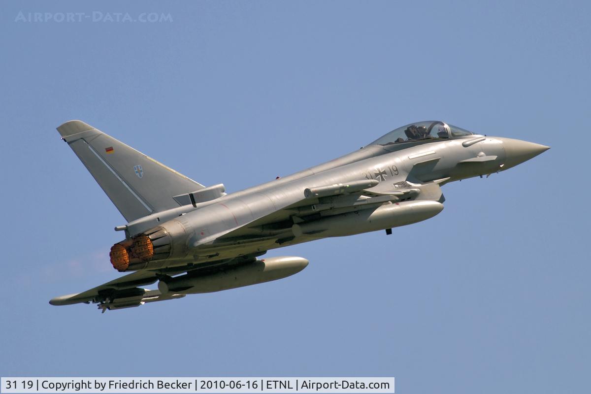 31 19, Eurofighter EF-2000 Typhoon S C/N AS012, climb out of Laage