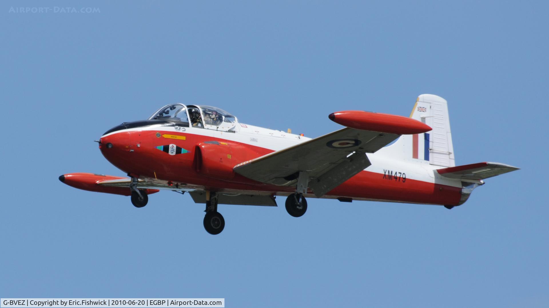 G-BVEZ, 1960 Hunting P-84 Jet Provost T.3A C/N PAC/W/9287, 4. XM479 at The Cotswold Air Show June 2010