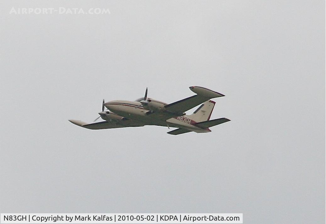 N83GH, 1978 Cessna T310R C/N 310R1285, R&B Flying Service, Cessna T310R en-route over KDPA.