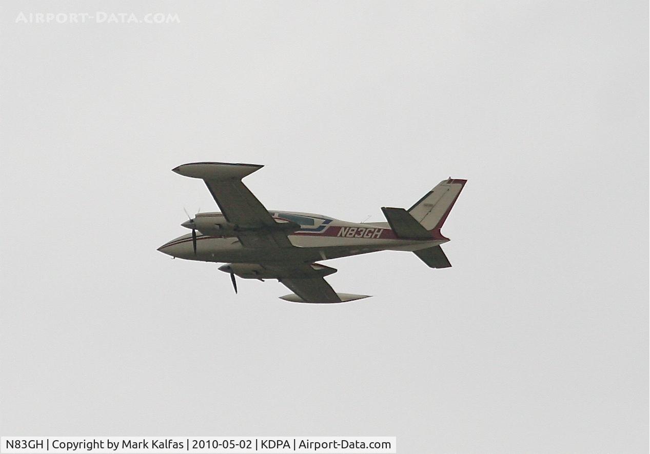 N83GH, 1978 Cessna T310R C/N 310R1285, R&B Flying Service, Cessna T310R en-route over KDPA.