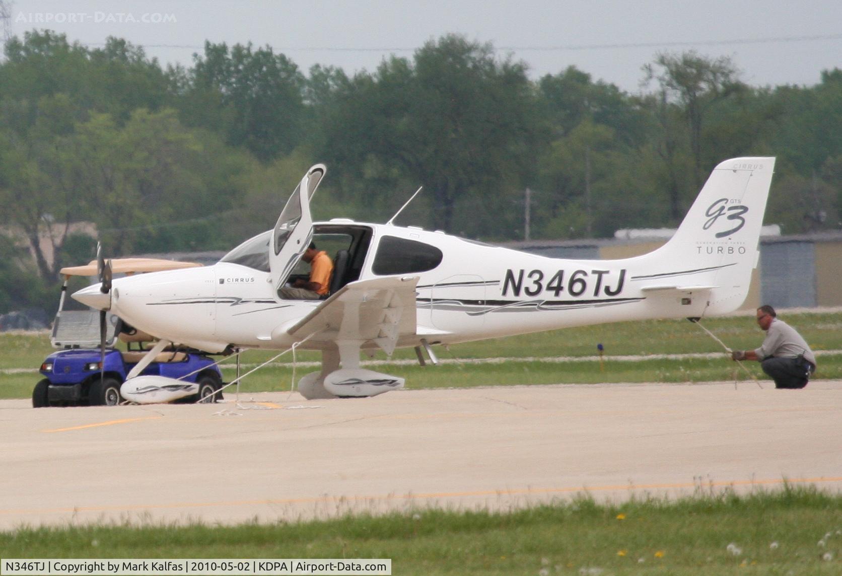 N346TJ, 2007 Cirrus SR22 C/N 2858, Premium Capital, Cirrus SR22 N346TJ, arriving KDPA from KSYI.