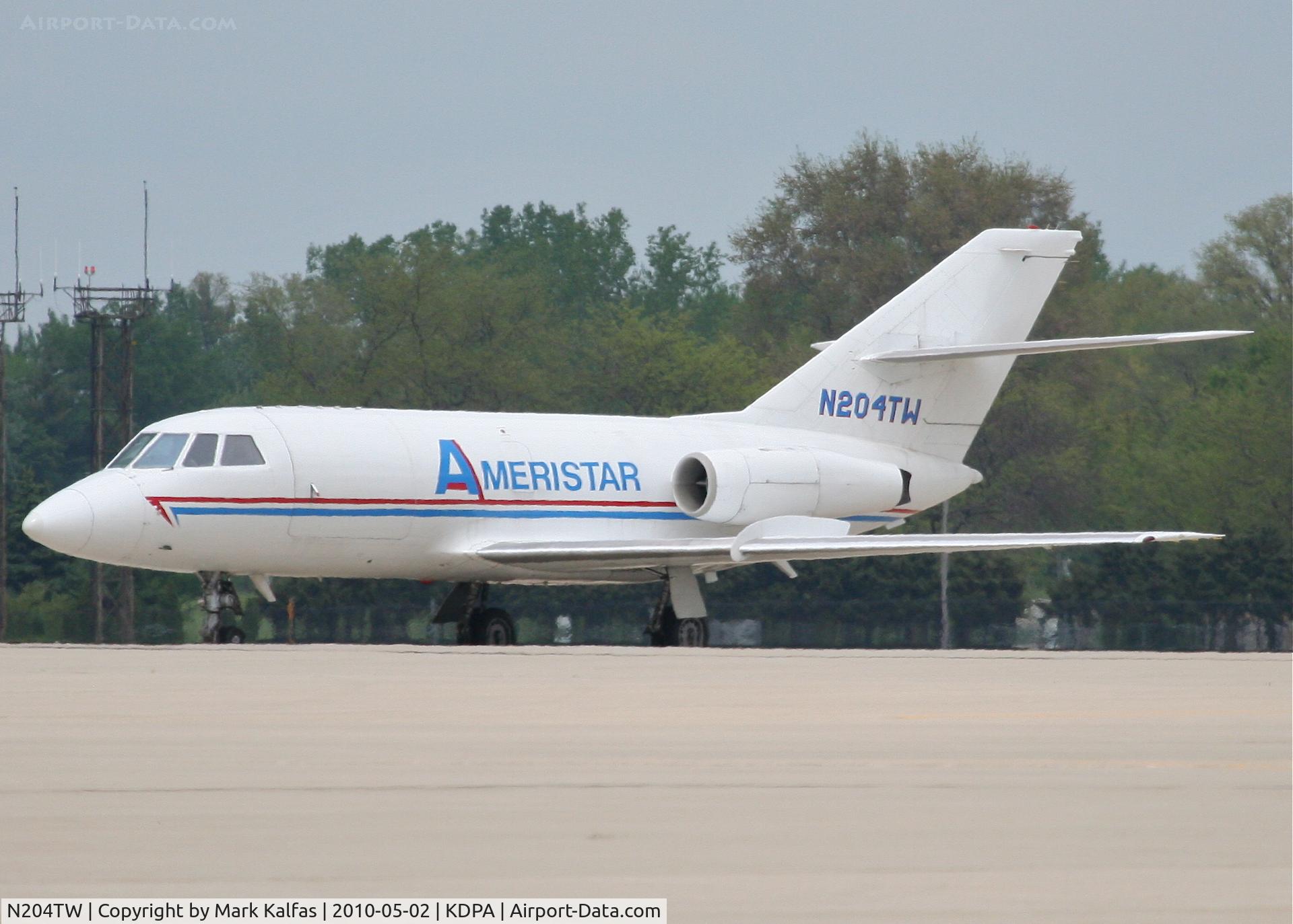 N204TW, 1969 Dassault Falcon (Mystere) 20D C/N 204, Ameristar Falcon 20C N204TW on the ramp KDPA.