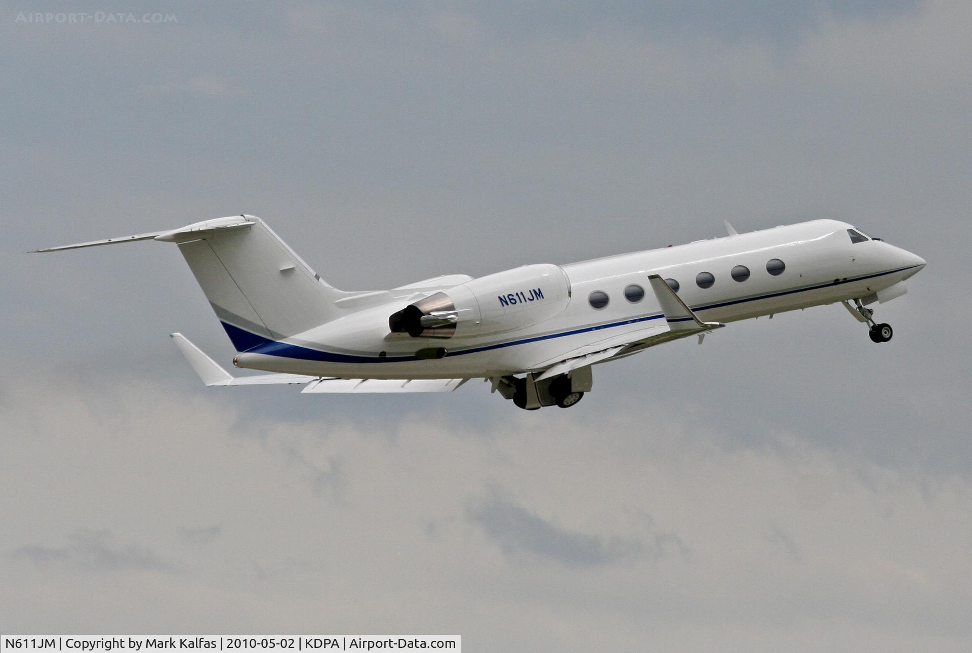 N611JM, 1991 Gulfstream Aerospace G-IV C/N 1178, JFM Inc. Gulfstream G-IV N611JM, departing 20R KDPA.