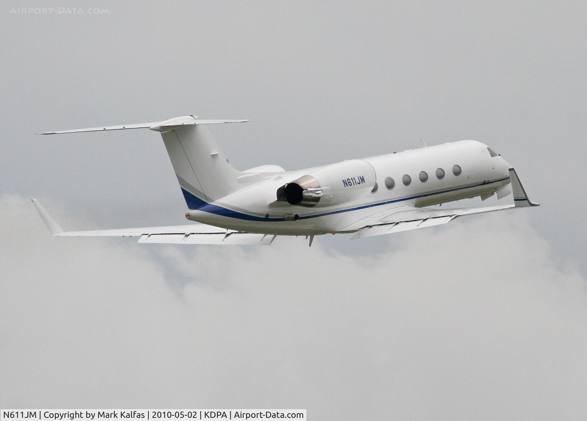 N611JM, 1991 Gulfstream Aerospace G-IV C/N 1178, JFM Inc. Gulfstream G-IV N611JM, departing 20R KDPA.