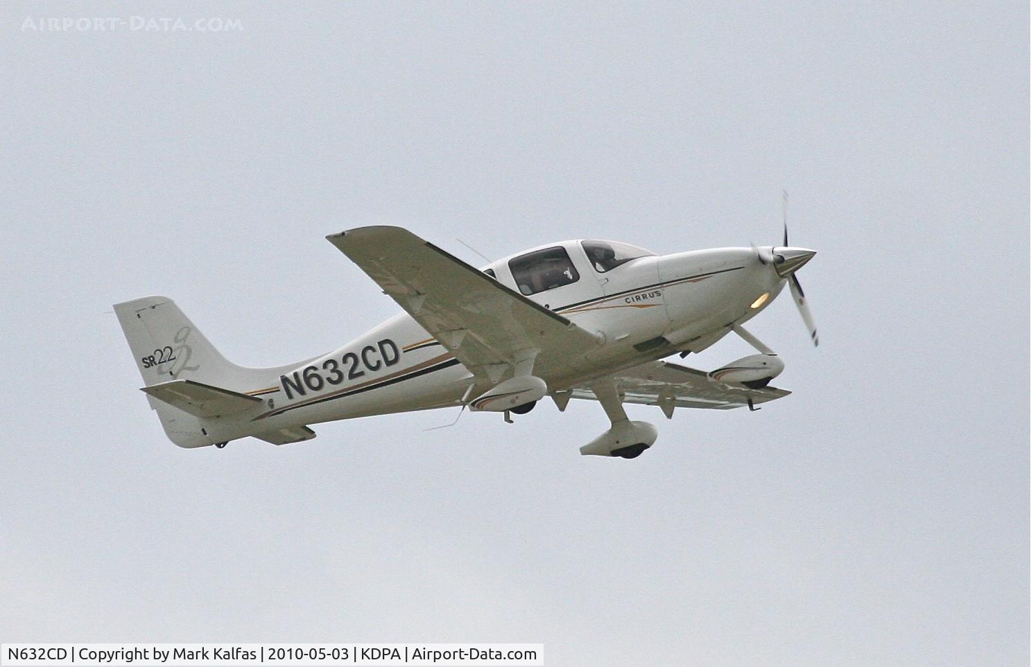 N632CD, 2005 Cirrus SR22 G2 C/N 1641, AIRSHARES ELITE Cirrus SR22, 20R departure KDPA for KBWI.