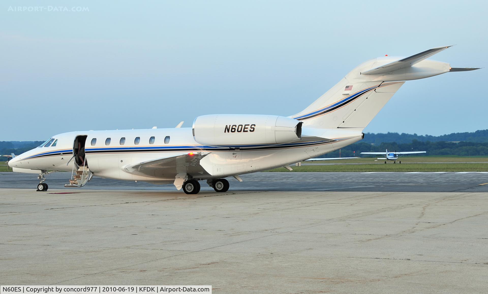 N60ES, 1998 Cessna 750 Citation X C/N 7500035, Seen at KFDK on 6/19/2010