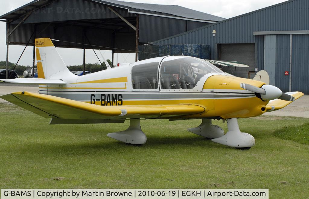 G-BAMS, 1972 Robin DR-400-160 Chevalier C/N 774, Shot at EGKH