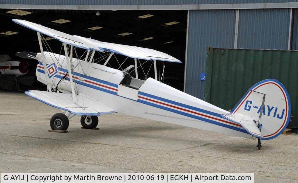 G-AYIJ, 1946 Stampe-Vertongen SV-4B C/N 376, Shot at EGKH