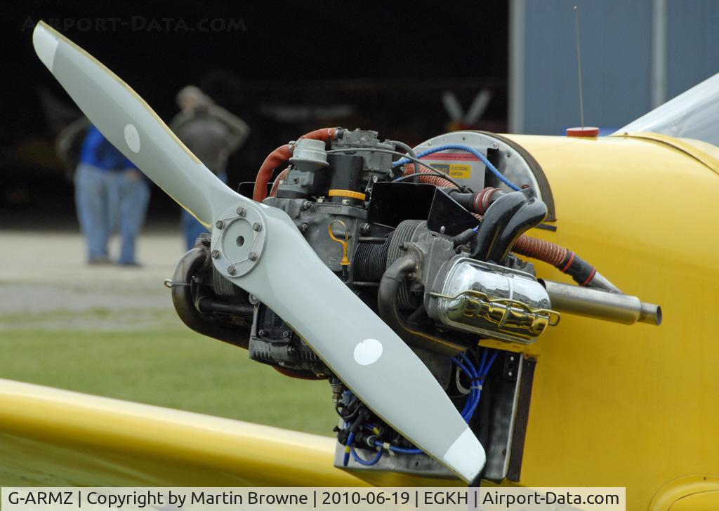 G-ARMZ, 1961 Rollason Druine D.31 Turbulent C/N PFA 565, Engine close up.