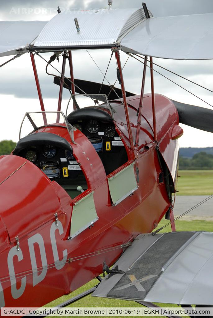 G-ACDC, 1933 De Havilland DH-82A Tiger Moth II C/N 3177, Close up shot