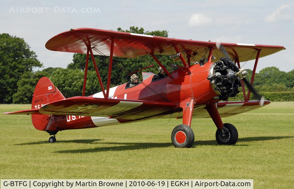 G-BTFG, 1940 Boeing A75N1 C/N 75-3441, Shot at EGKH
