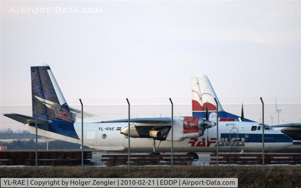 YL-RAE, 1985 Antonov An-26B C/N 57314004, At the corner where smaller freighters from East-Europe usually are parking at weekends.