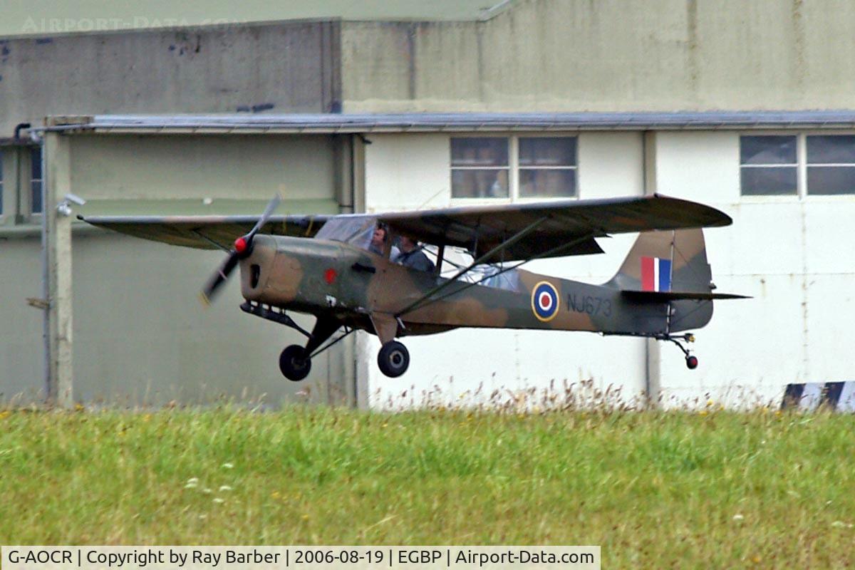 G-AOCR, 1944 Taylorcraft J Auster 5 C/N 1060, Seen at the PFA Flying For Fun 2006 Kemble.