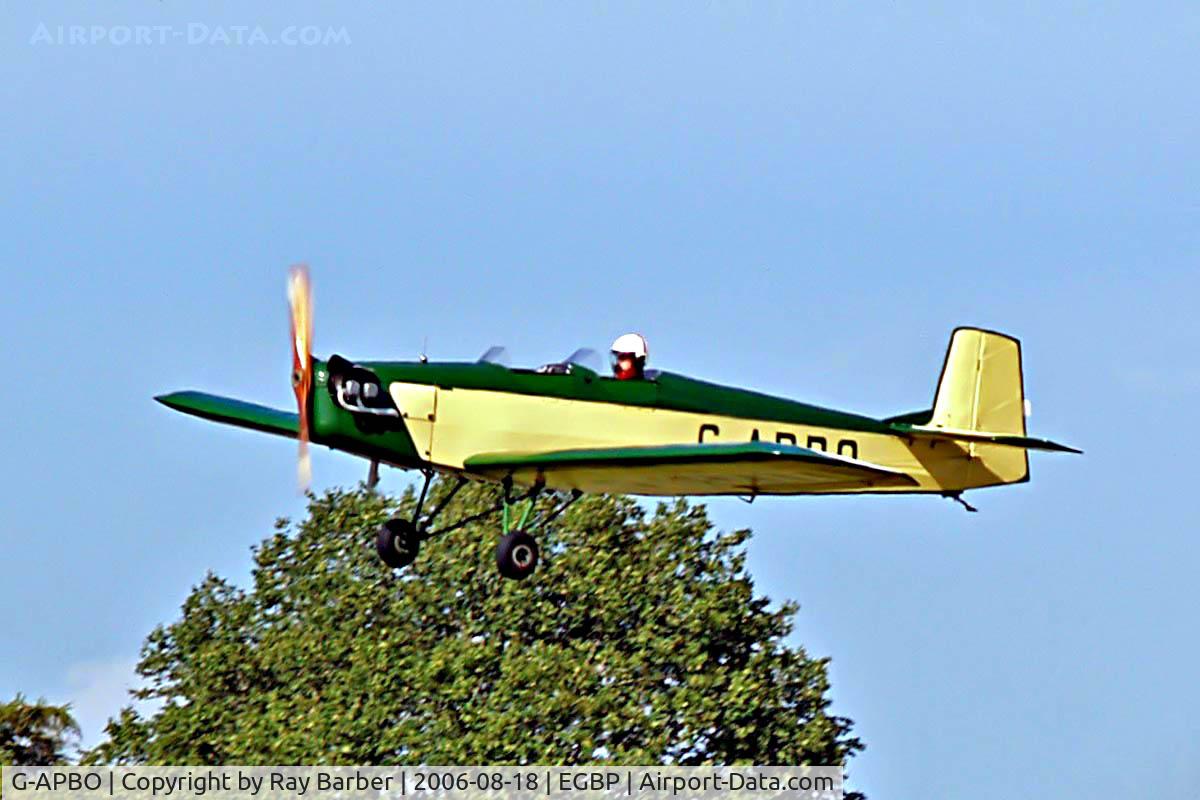 G-APBO, 1960 Druine D-5 Turbi C/N PFA 229, Druine D.53 Turbi [PFA 229] Kemble~G 18/08/2006. Seen at the PFA Flying For Fun 2006 Kemble.