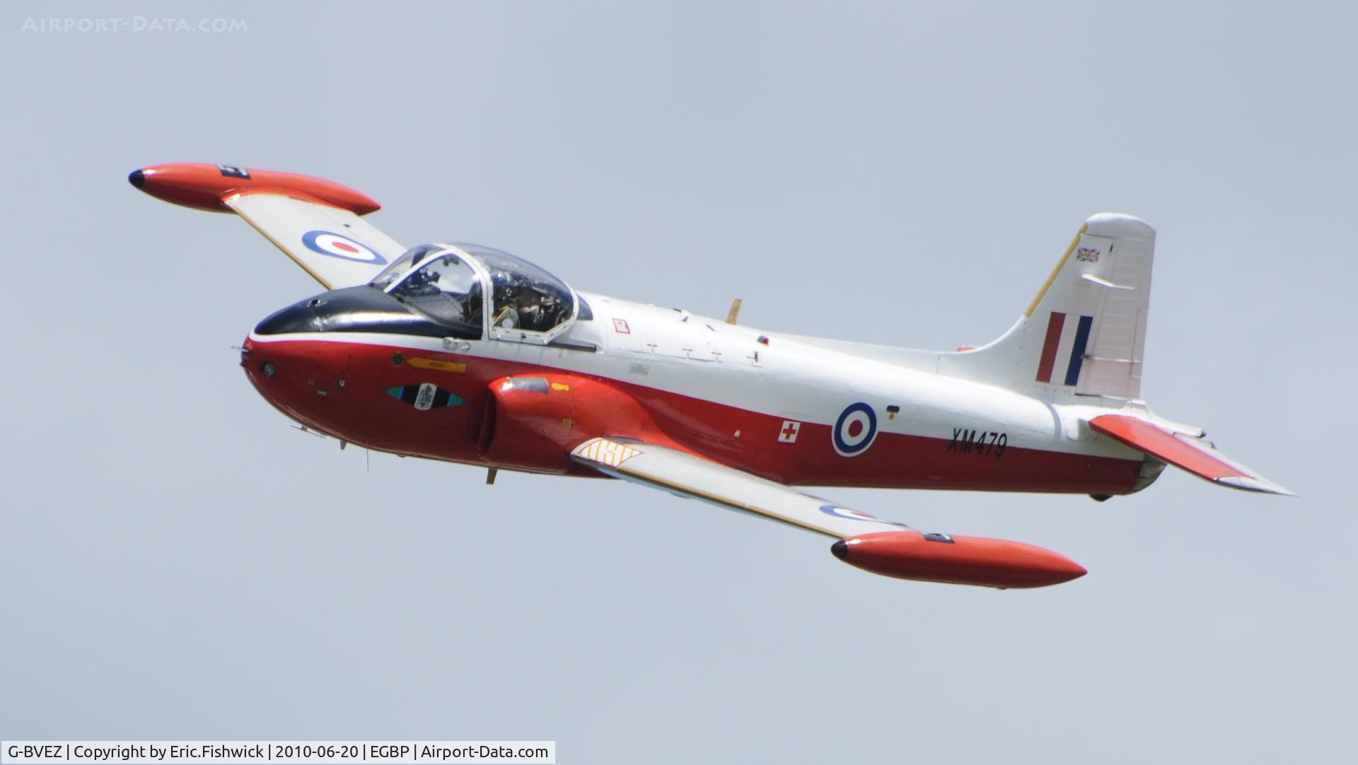 G-BVEZ, 1960 Hunting P-84 Jet Provost T.3A C/N PAC/W/9287, 4. XM479 at The Cotswold Air Show June 2010
