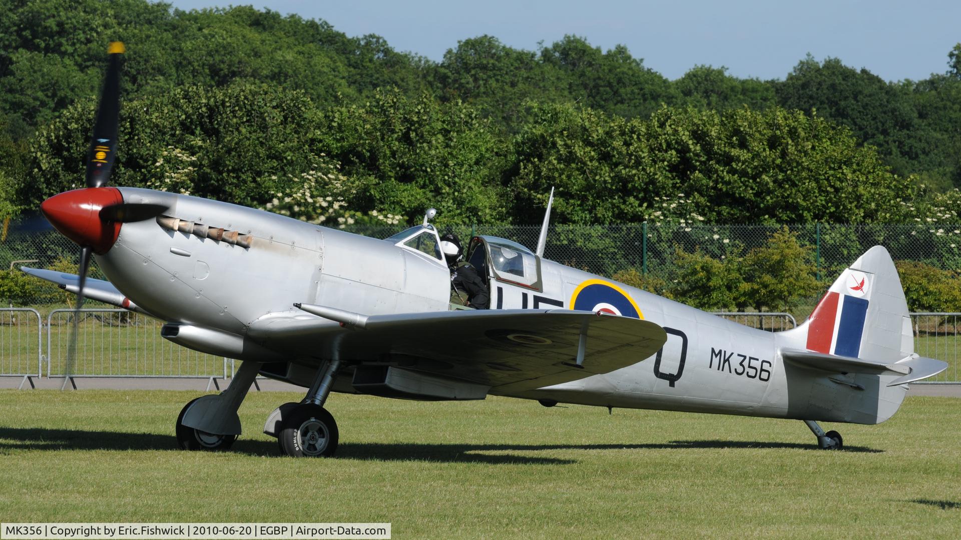 MK356, 1944 Supermarine 361 Spitfire LF.IXc C/N CBAF.IX.1561, 3. MK356 Royal Air Force Spitfire at The Cotswold Air Show June 2010