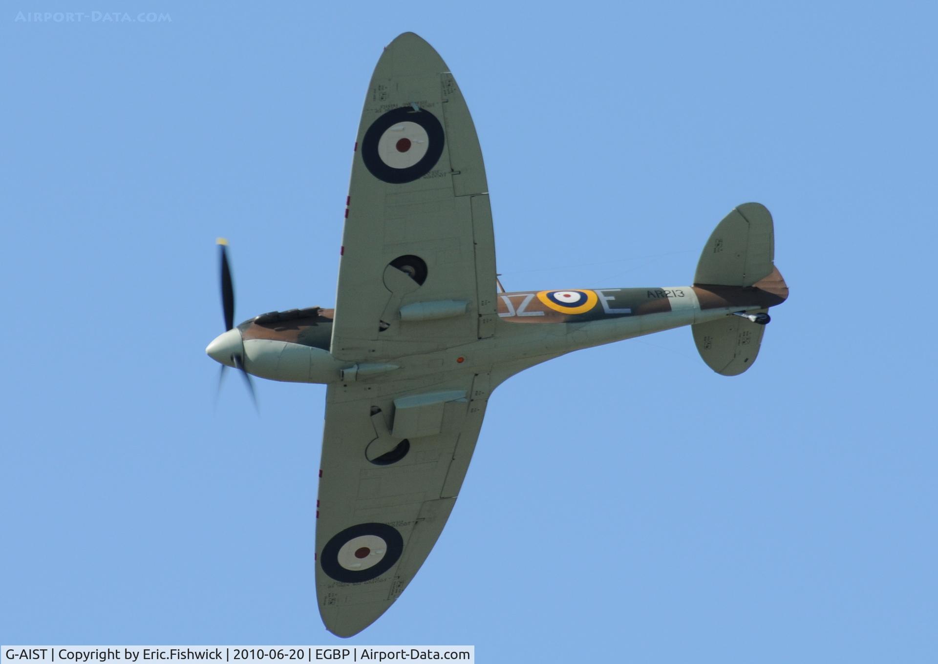 G-AIST, 1941 Supermarine 300 Spitfire Mk1A C/N WASP/20/2, 44. AR213 (Original Mark 1 Spitfire) at The Cotswold Air Show June 2010