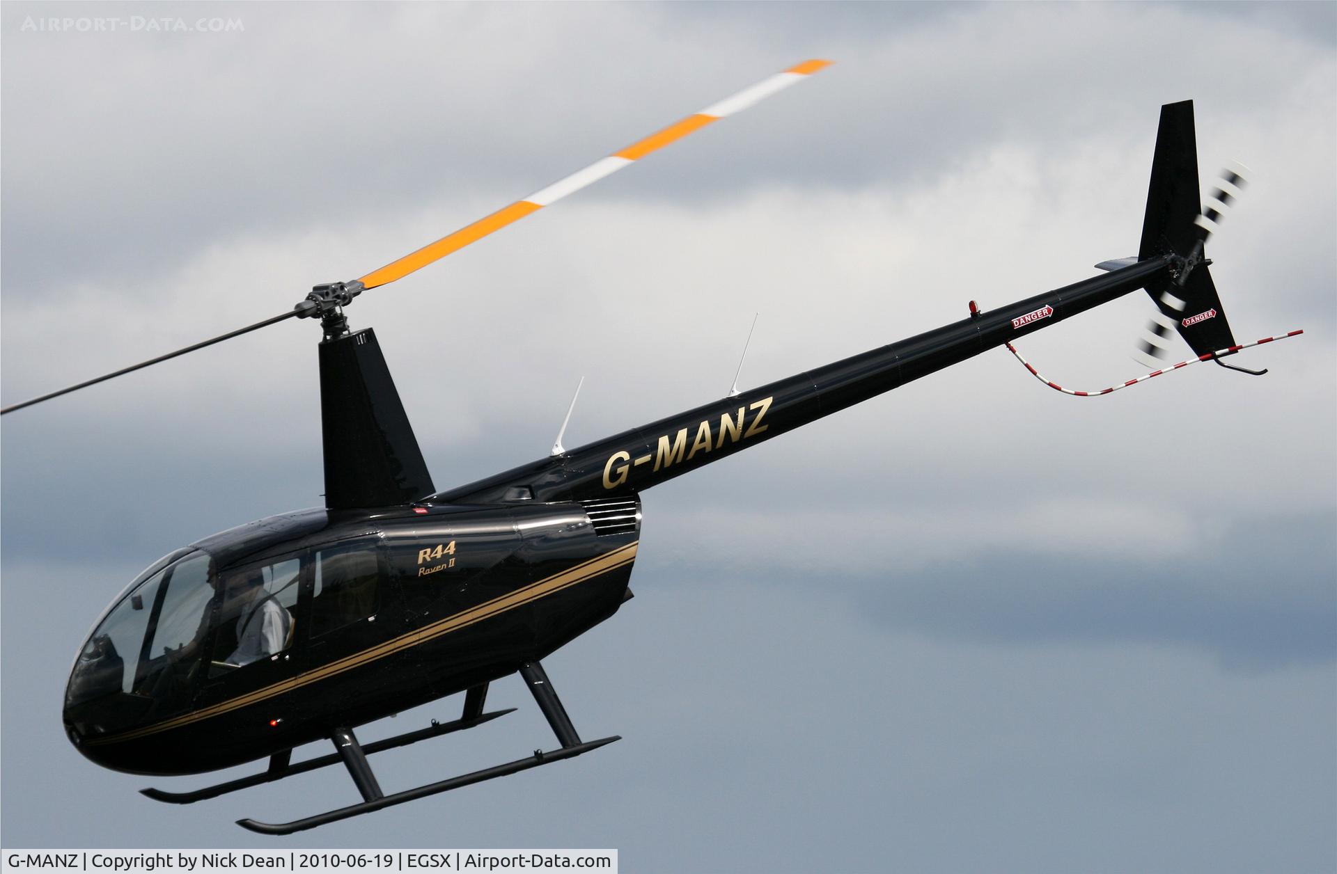 G-MANZ, 2008 Robinson R44 Raven II C/N 12319, EGSX