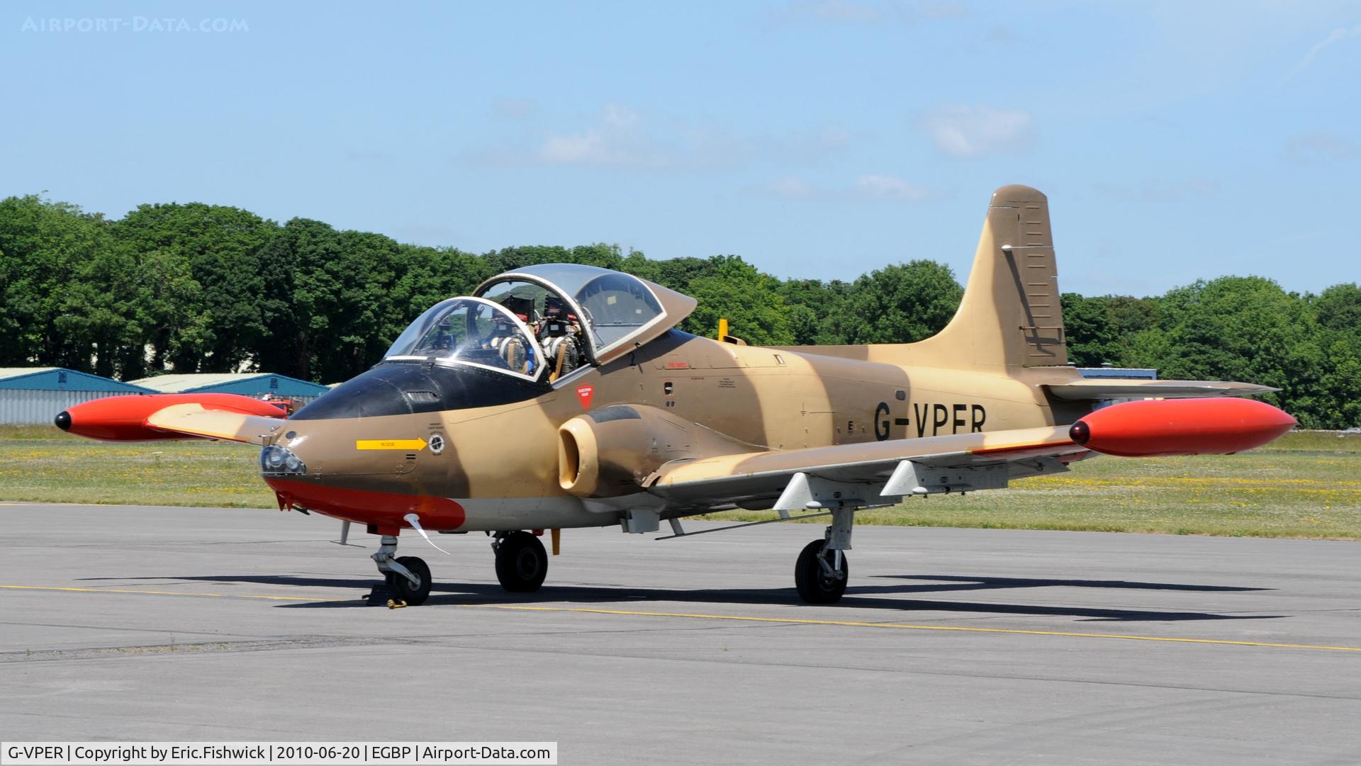G-VPER, 1976 BAC 167 Strikemaster Mk.80A C/N EEP/JP/4096, 3. G-VPER (Team Viper) at The Cotswold Air Show June 2010