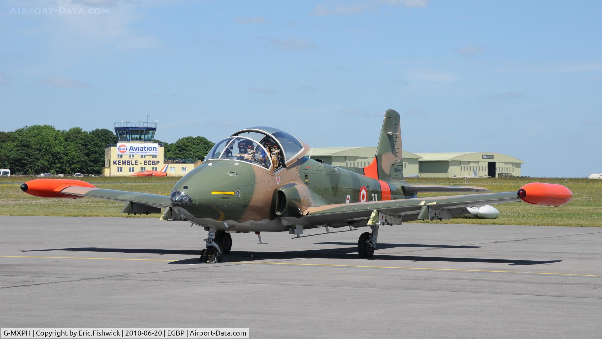 G-MXPH, 1970 BAC 167 Strikemaster C/N EEP/JP-1931, G-MXPH (Team Viper) at The Cotswold Air Show June 2010