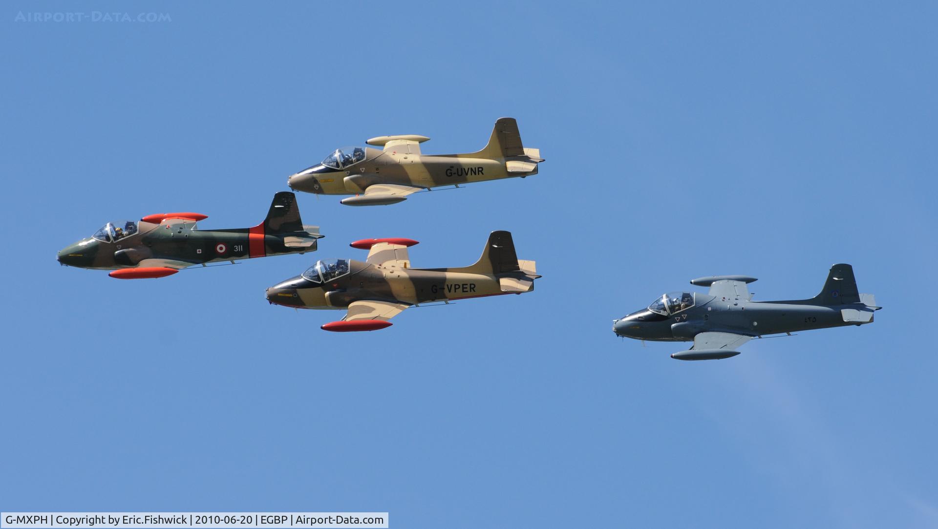 G-MXPH, 1970 BAC 167 Strikemaster C/N EEP/JP-1931, Team Viper at The Cotswold Air Show June 2010