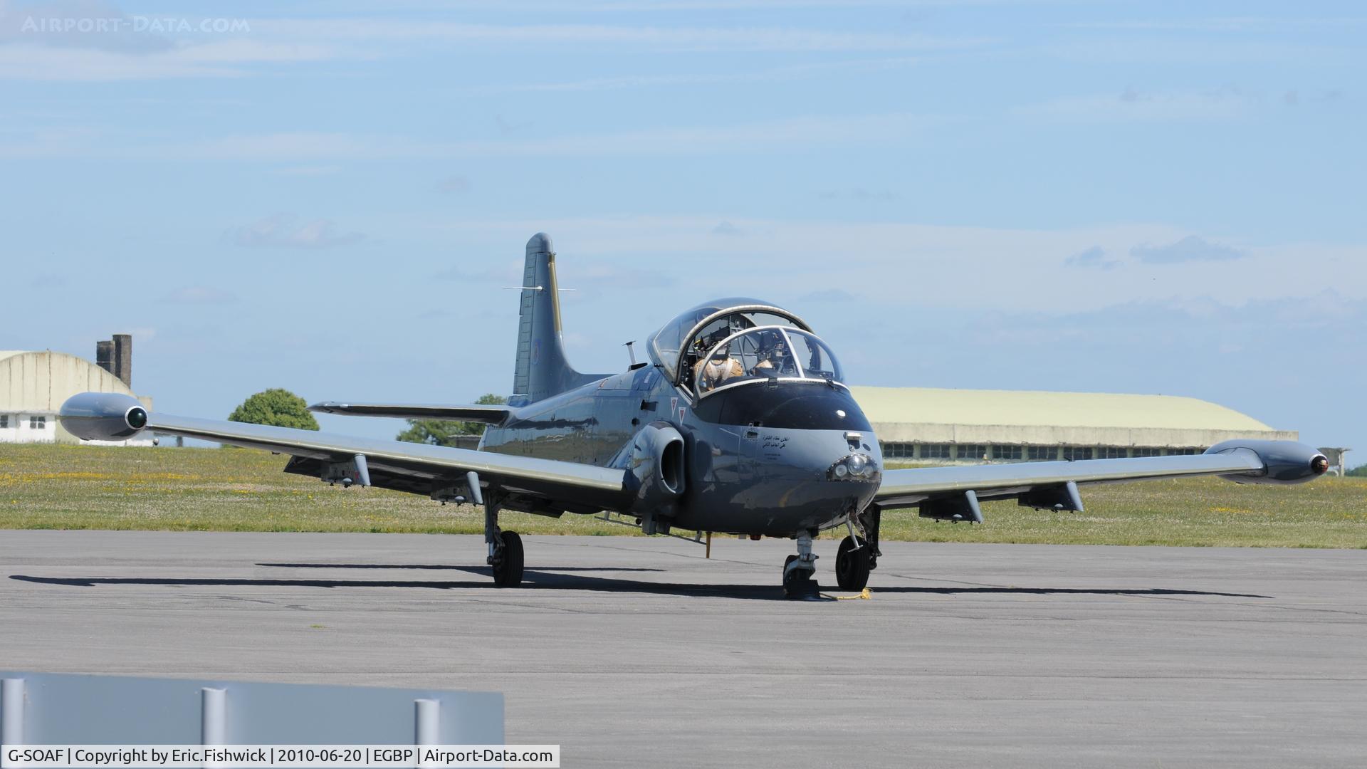 G-SOAF, 1986 BAC 167 Strikemaster Mk.82A C/N 425, G-SOAF  at The Cotswold Air Show June 2010