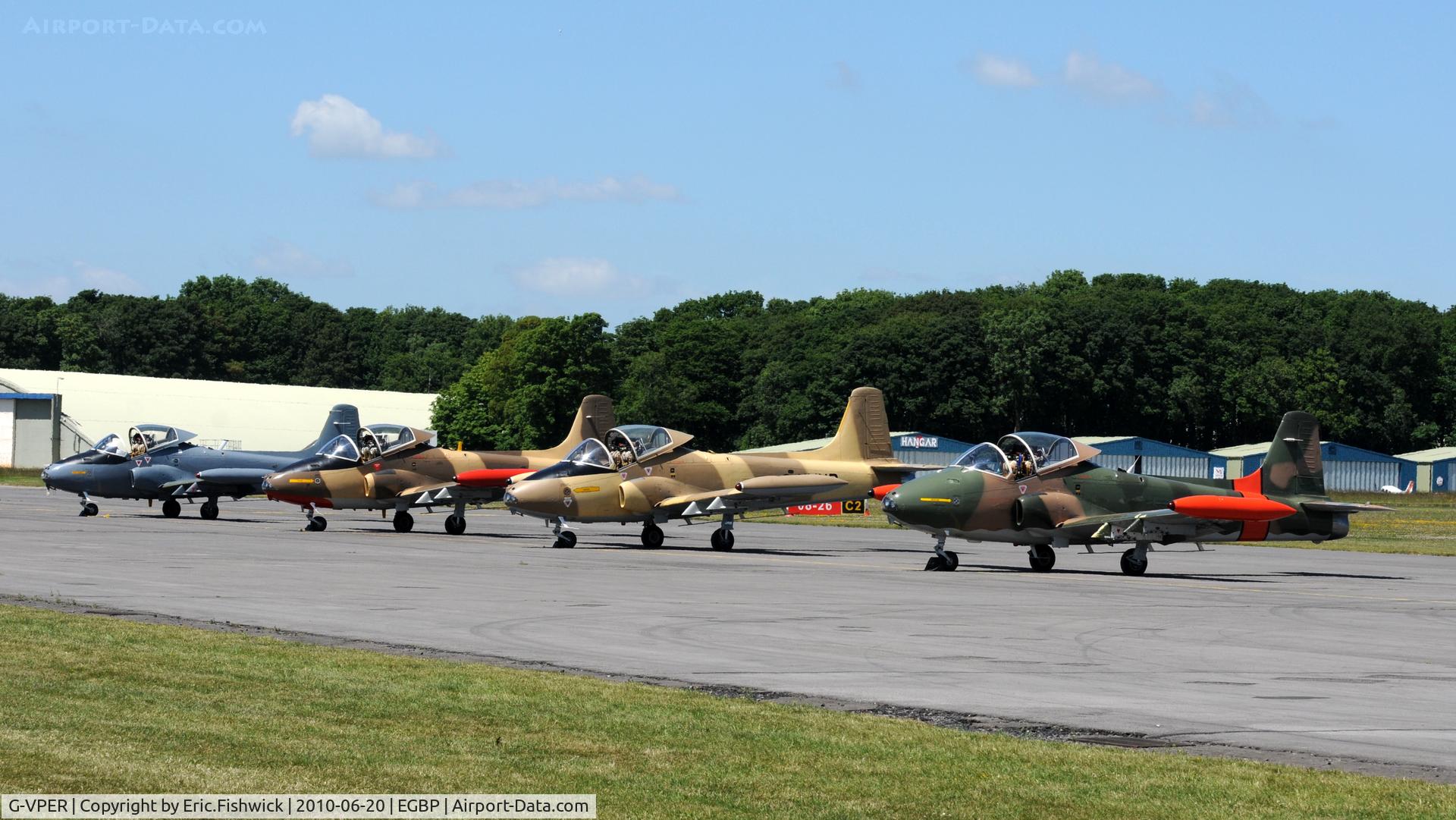 G-VPER, 1976 BAC 167 Strikemaster Mk.80A C/N EEP/JP/4096, Team Viper at The Cotswold Air Show June 2010
