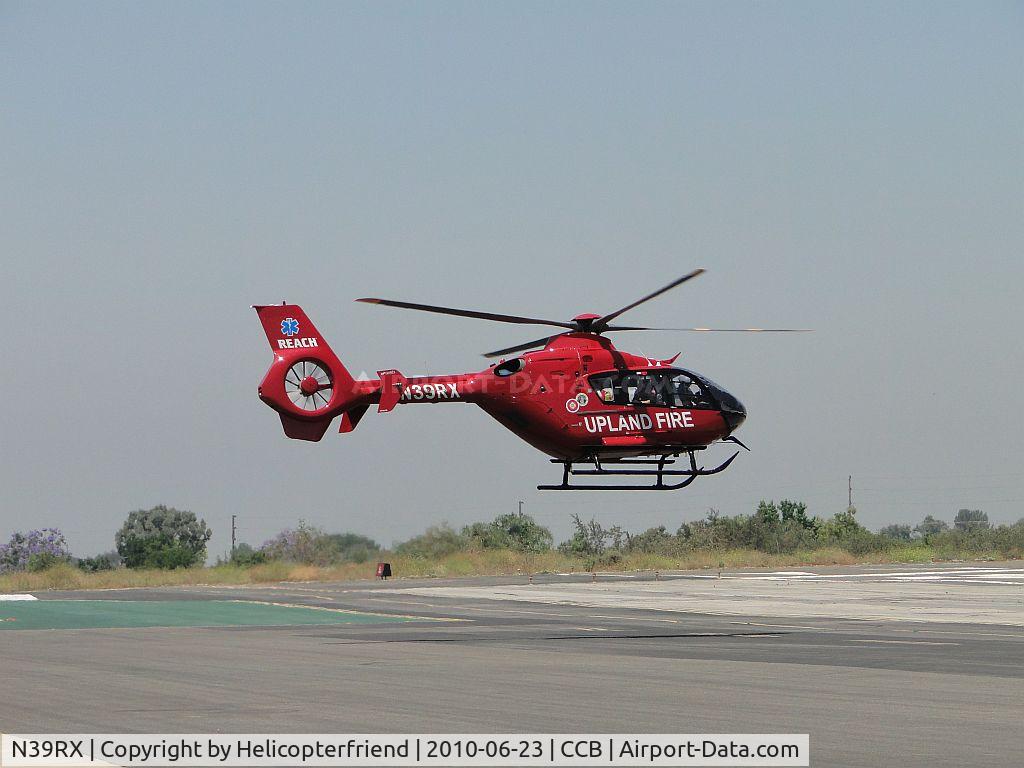 N39RX, 2009 Eurocopter EC-135P-2+ C/N 0850, Runway clear, Upland Fire Ambulance is airbourne